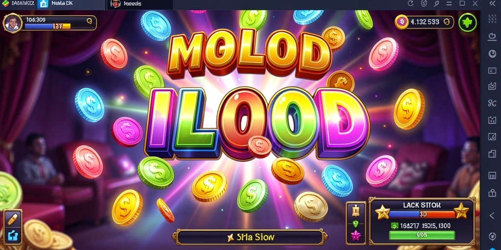 Screenshot menunjukkan tampilan permainan slot yang menarik.