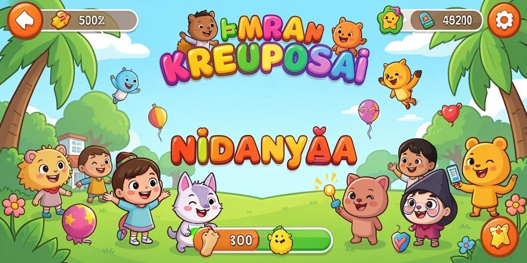 Screenshot menampilkan antarmuka permainan yang menarik.