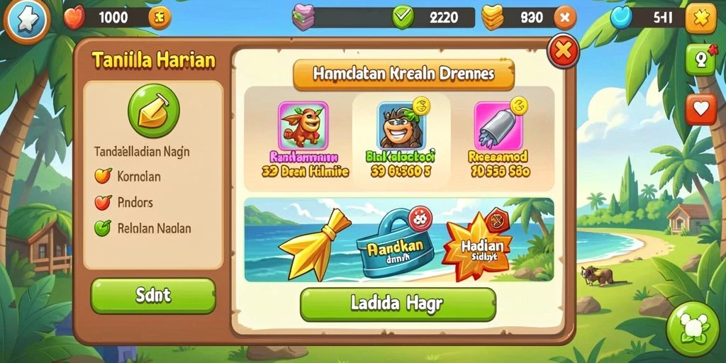 Tampilan mesin slot yang menawan dan interaktif.