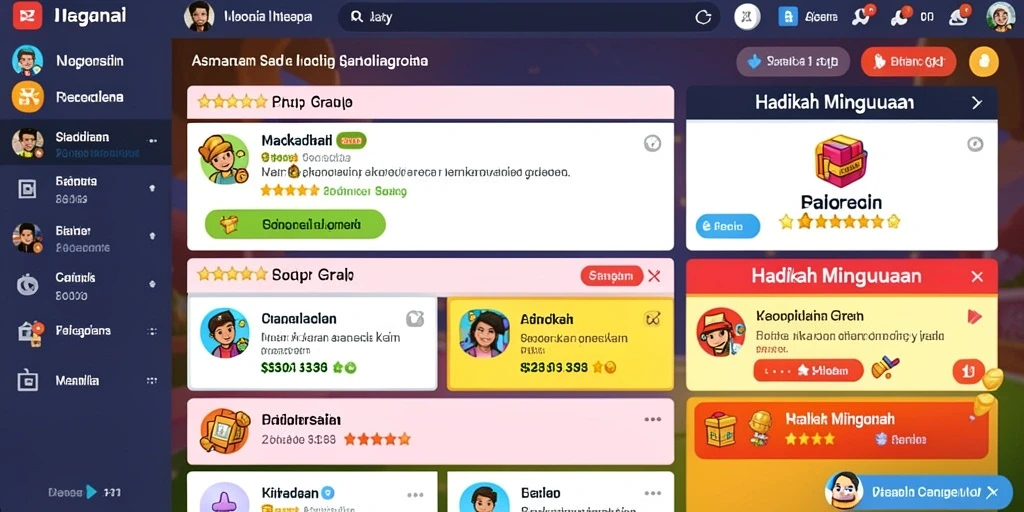 Tampilan antarmuka yang menarik dan mudah dinavigasi.