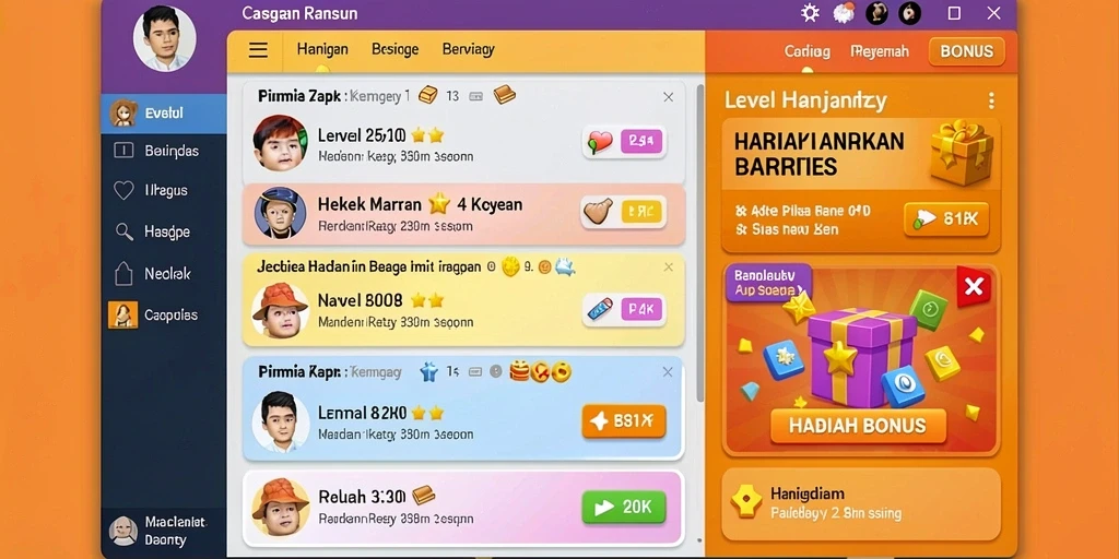 Tampilan antarmuka yang menarik dan intuitif.