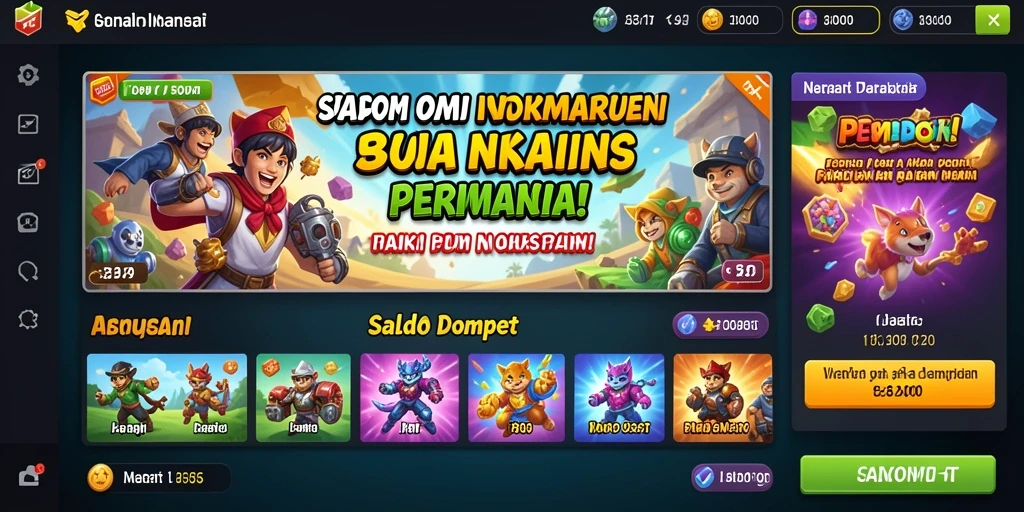 Antarmuka utama UUSTOTO yang menarik dan mudah dinavigasi.
