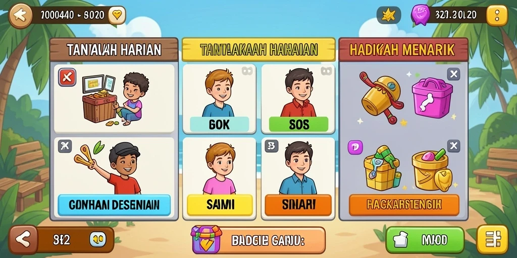 Tampilan antarmuka ZORO77 yang menarik dan mudah digunakan.